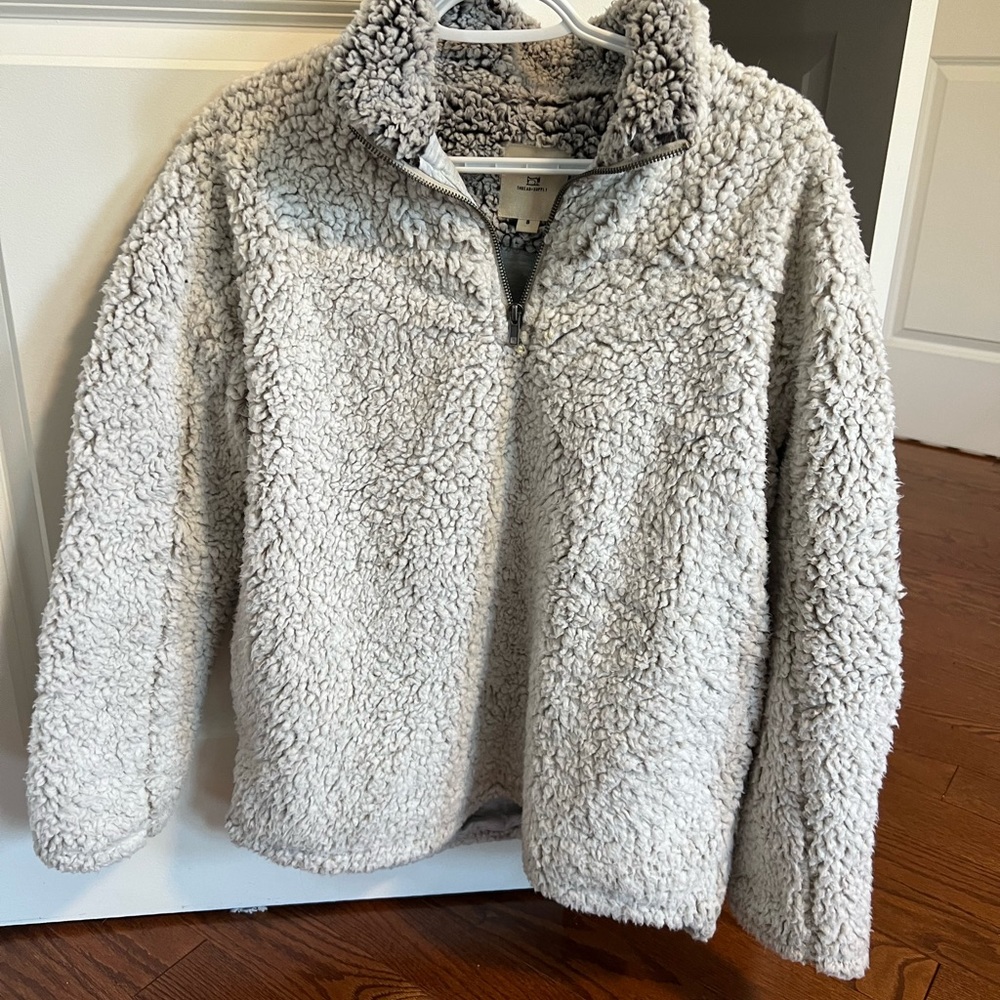 Quarter Zip Teddy Bear sweater